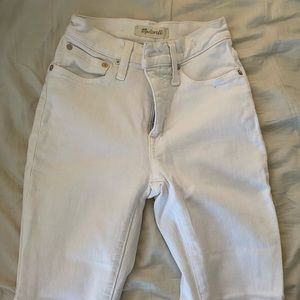 White Madewell cali demi boot jeans